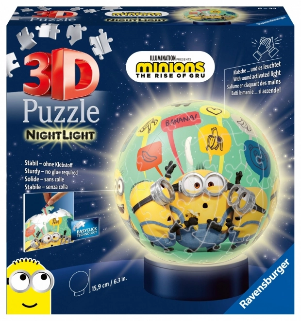 Palla 3D Luminescente Minions