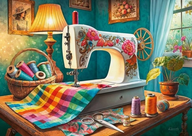 Cherry Pazzi Puzzle Il mio angolo da cucito 1000 pezzi