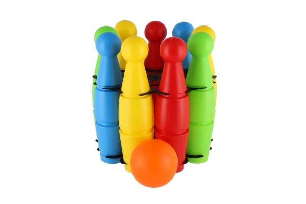 Set 9 birilli colorati in plastica 23cm