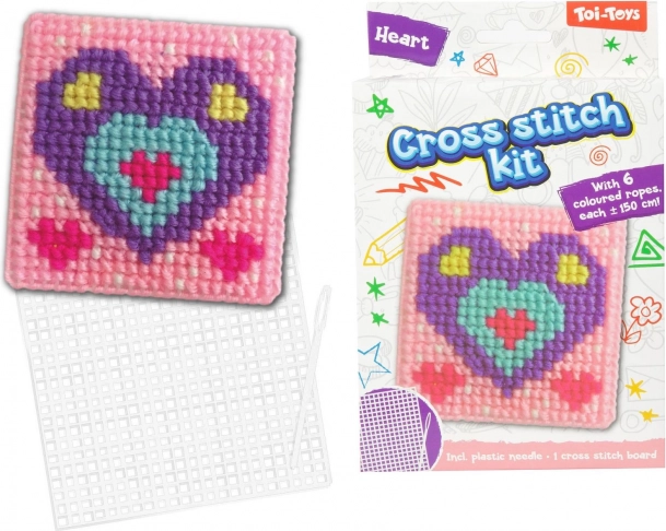 Set per ricamo a punto croce mix di stili in scatola