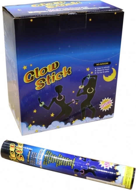 Bastoncini luminosi nel tubo
