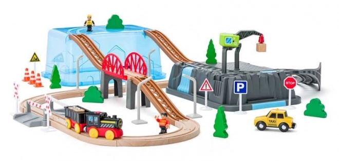 Set da miniera con treni 63 pezzi