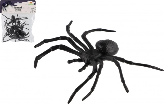 ragno nero in plastica, set da 5 pezzi