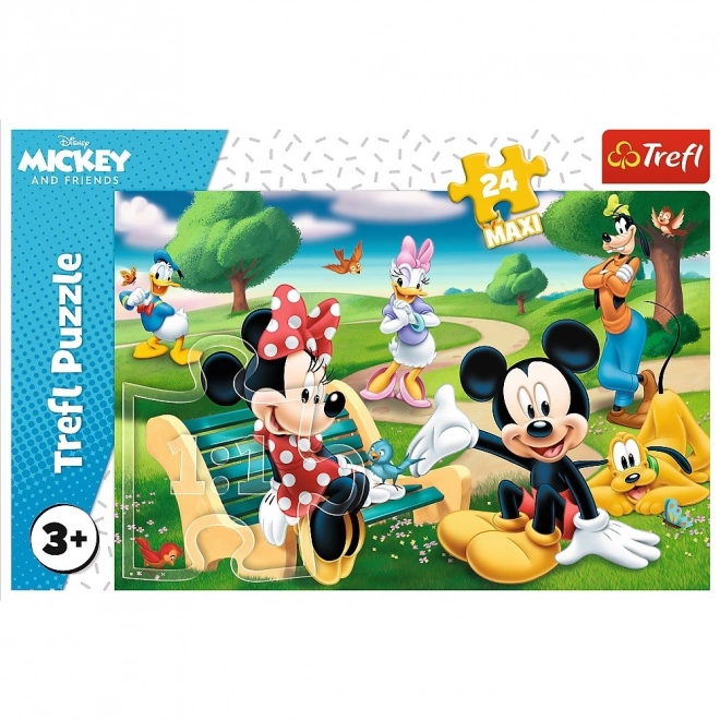 Puzzle 24 pezzi maxi di Topolino e amici