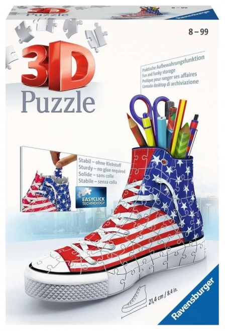 Puzzle 3D Scarpe Americane 108 Pezzi