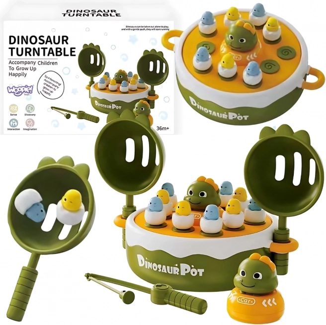 Gioco di Abilit50eda di Caccia ai Dinosauri 4in1 Catapulta Woopie
