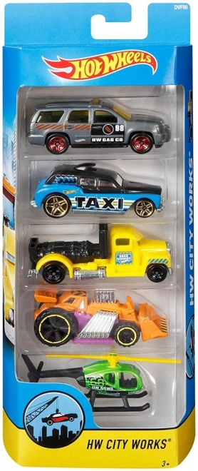 Set di 5 macchine Hot Wheels