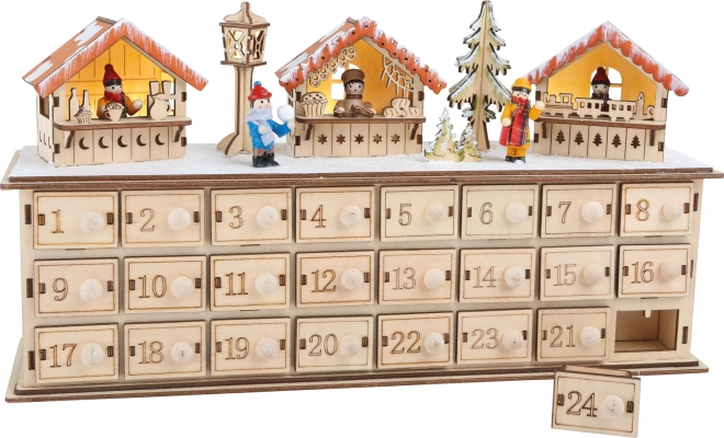 Calendario Avvento In Legno Mercatini Di Natale