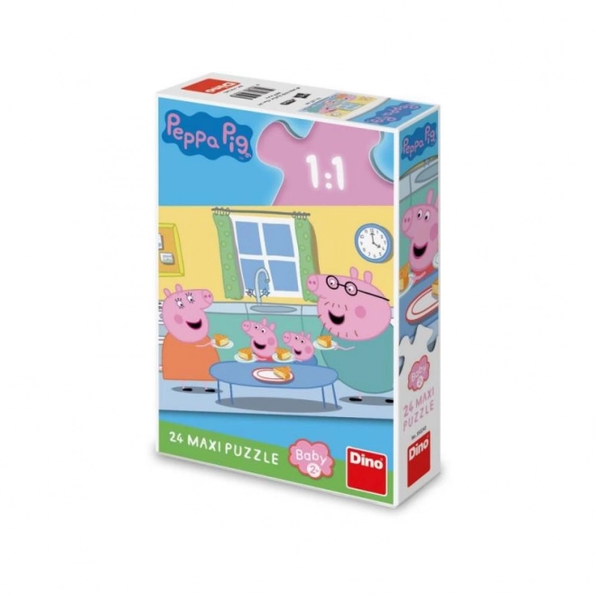 Puzzle Maxi Peppa Pig Pranzo DINO