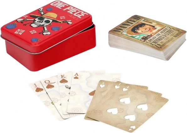 Carte da gioco One Piece in scatola di latta