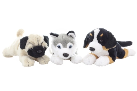 Cane di peluche sdraiato 19 cm