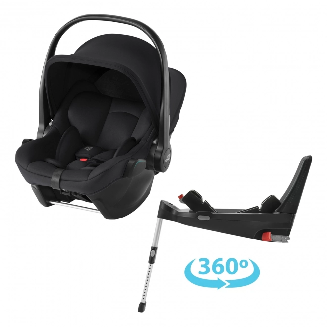 Seggiolino Auto Baby Safe Core e Base Flex 5Z Nero Spazio