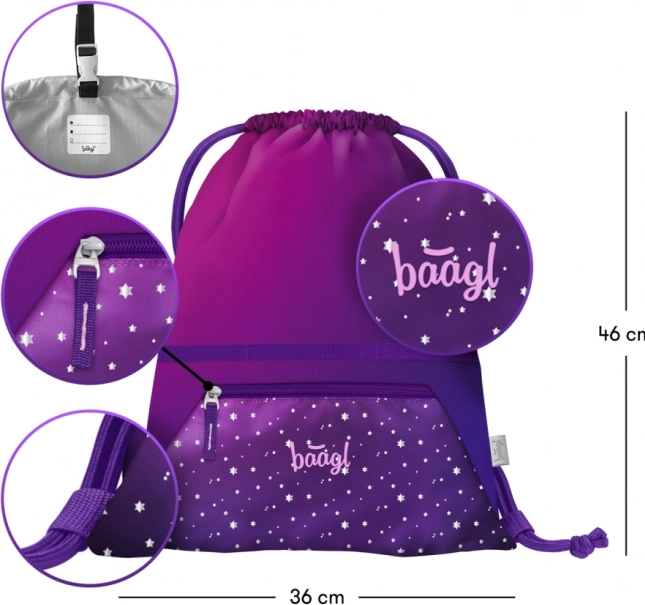 Set Scuola Cavalli Cuore: zaino, astuccio, sacca, grembiule, portafoglio
