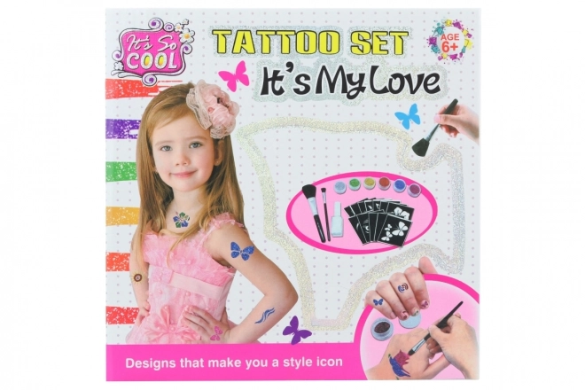Set per tatuaggi glitterati per bambini