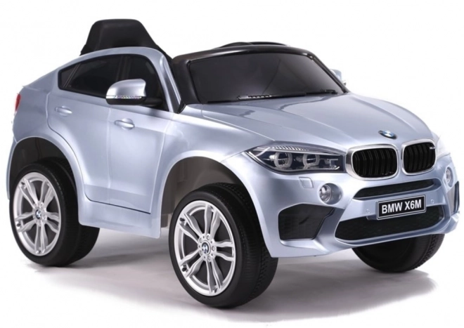 Auto elettrico per bambini BMW X6 Argento Verniciato