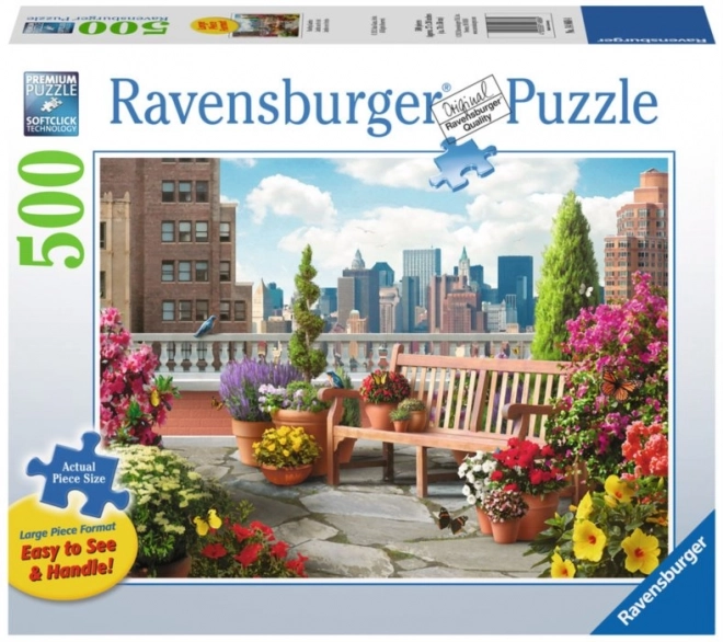 Puzzle Ravensburger Giardino sul Tetto XXL 500 Pezzi