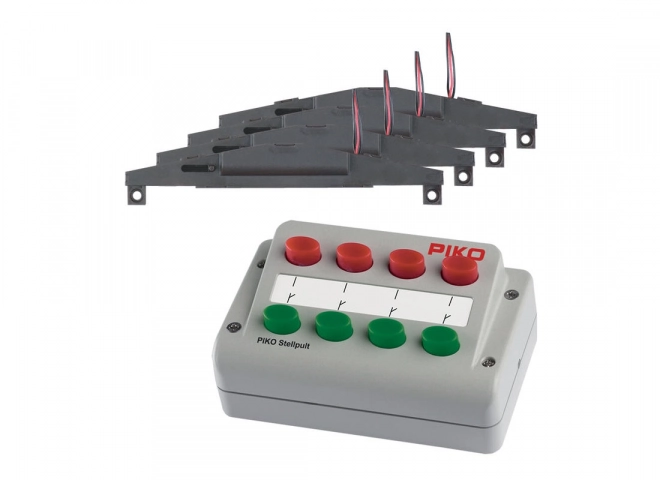 Set di controllo analogico e 4 deviatori elettromagnetici Piko