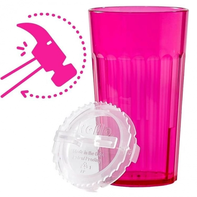 Tazza da allenamento infrangibile rosa per bambini