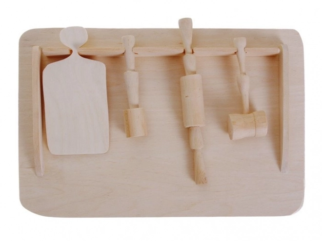 Set cucina in legno con accessori per bambini