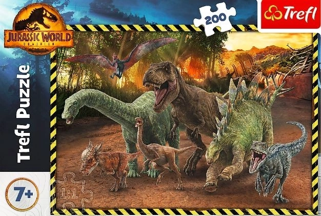 Puzzle 200 pezzi dinosauri di Jurassic Park