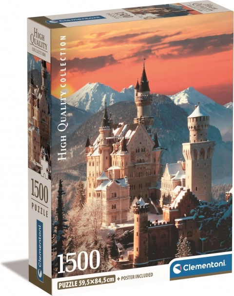 Puzzle 1500 pezzi Compatto Castello di Neuschwanstein