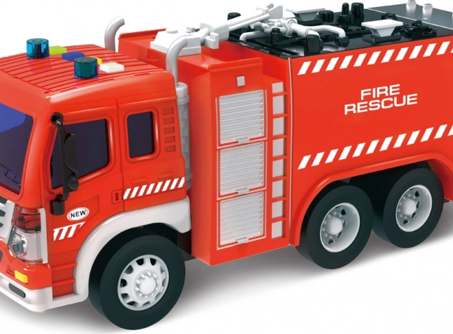 Auto dei Vigili del Fuoco con Pompa e Effetti
