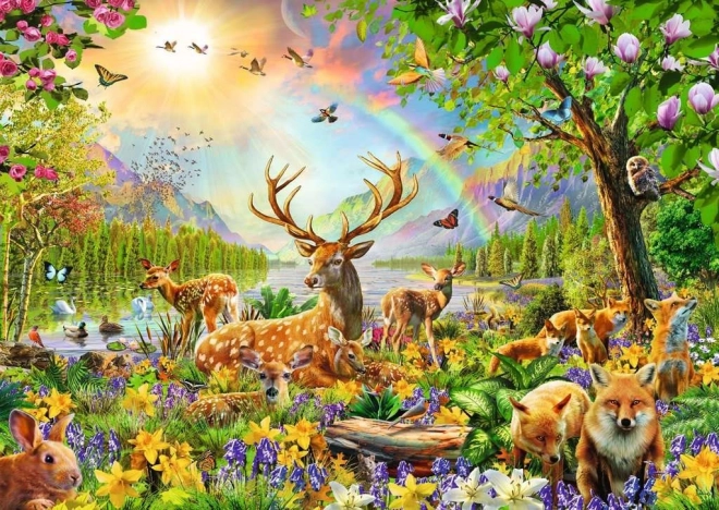 Puzzle Animali della Foresta XXL Ravensburger 200 Pezzi