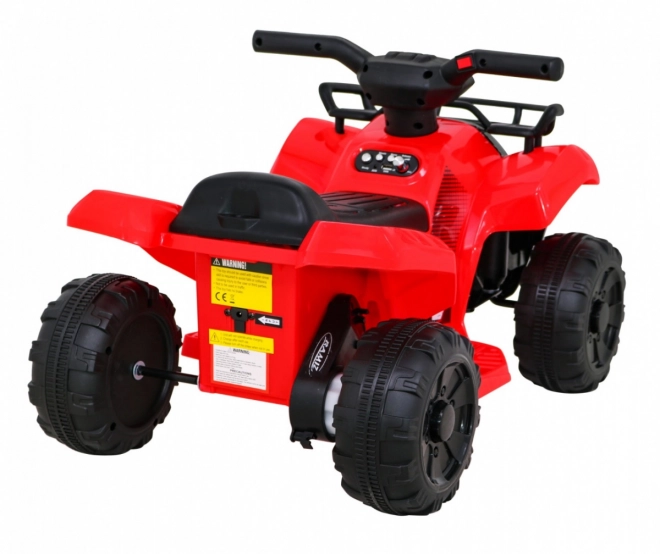 Quad elettrico per bambini rosso con motore 25W e MP3 USB