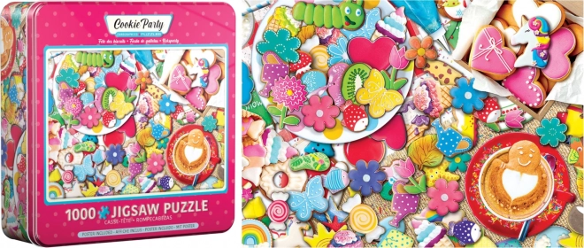 Puzzle Sušenková Oslava 1000 Pezzi in Scatola di Latta