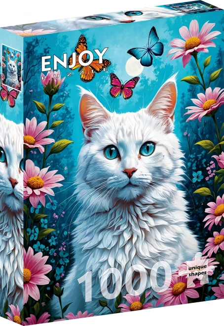 Puzzle del gatto bianco da 1000 pezzi