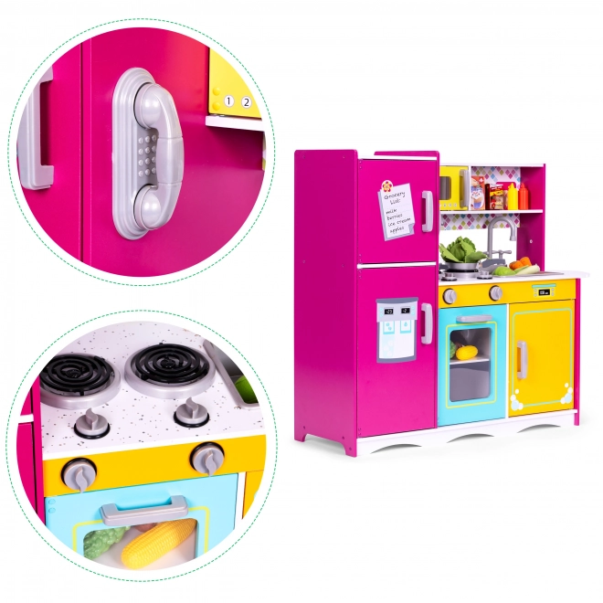 Grande Cucina Giocattolo in Legno per Bambini di ECOTOYS