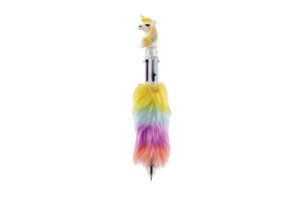 Penna unicorno in peluche 6 colori