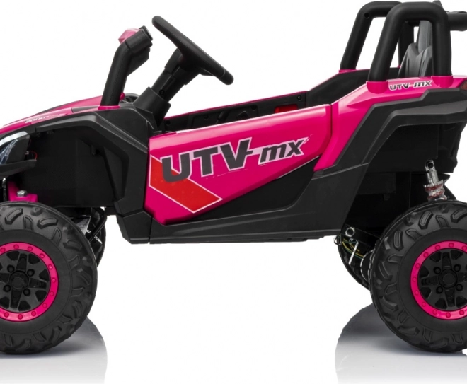 Auto elettrico per bambini Buggy Madman UTV-MX rosa