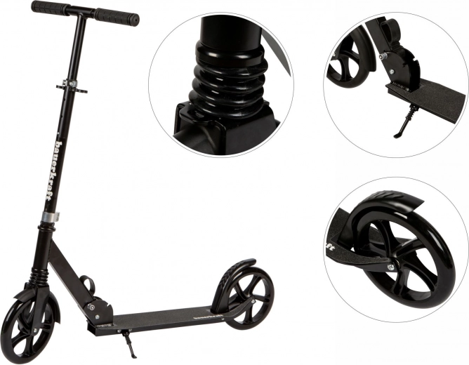 Guida fluida grazie alle grandi ruote da 200 mm e alla sospensione