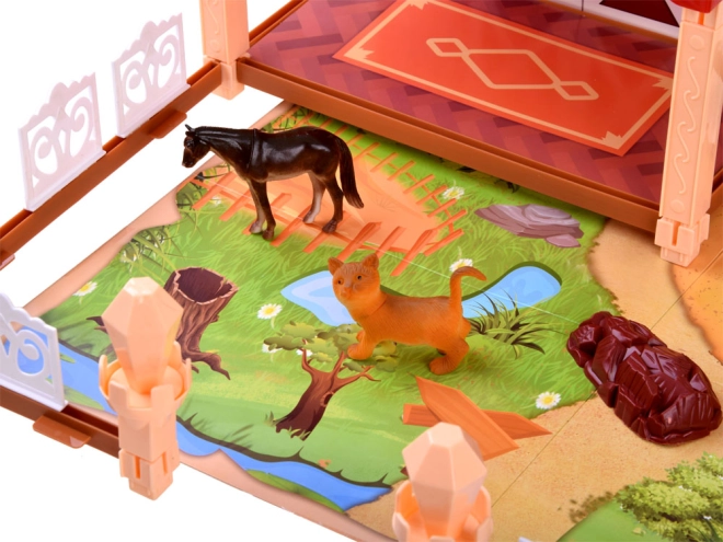 Stuoia da gioco a tema agricolo