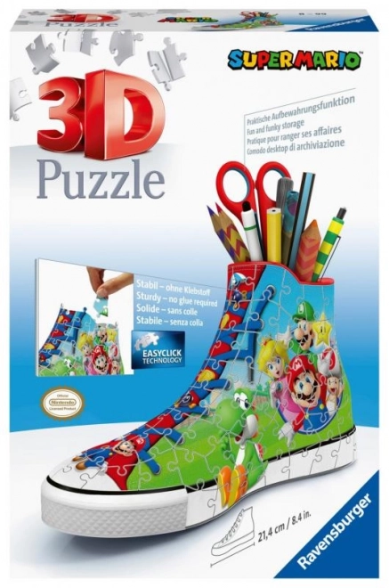 Puzzle 3D 108 pezzi Super Mario scarpa sportiva