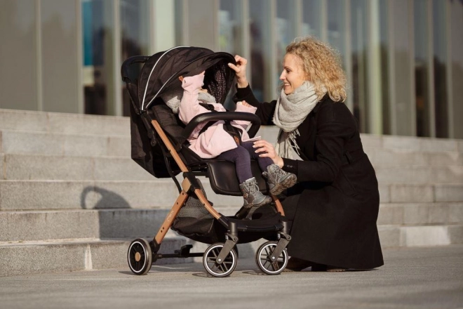 Passeggino sportivo nero MoMi Estelle