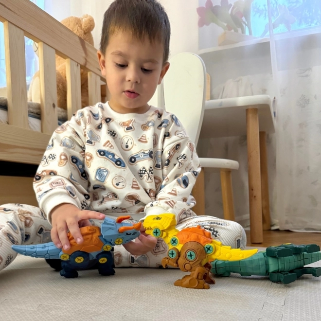 Set costruttivo di dinosauri da assemblare Woopie