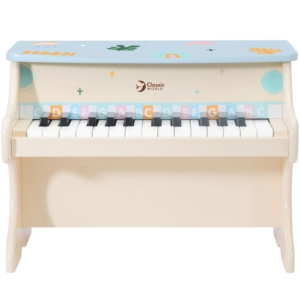 Pianoforte musicale per bambini con libro Classic World