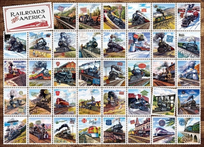 Puzzle Ferrovia Americana 1000 pezzi