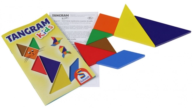 Tangram per bambini in scatola di latta