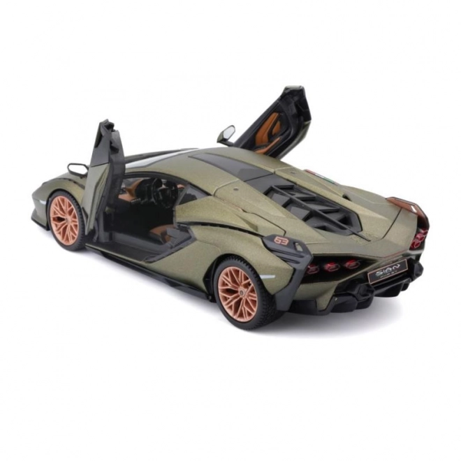 Modello Bburago Lamborghini Sián FKP37 in scala 1:24 verde