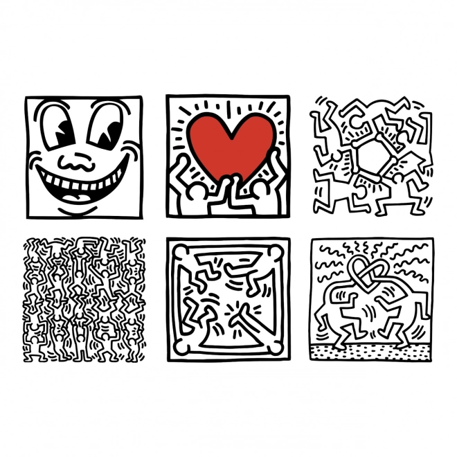 Blocchi illustrati di Keith Haring