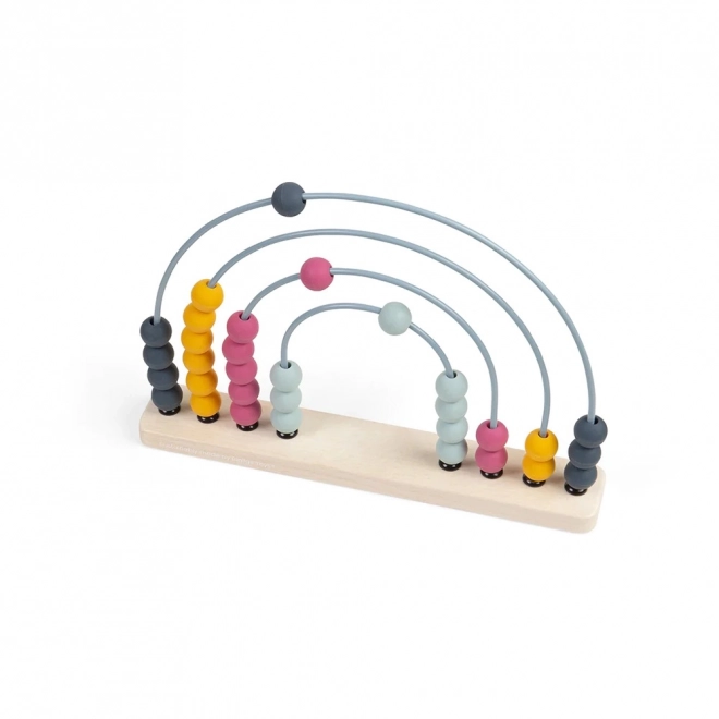 Giocattolo educativo arcobaleno in legno di Bigjigs Toys