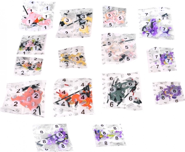 563 pezzi per una composizione floreale realistica