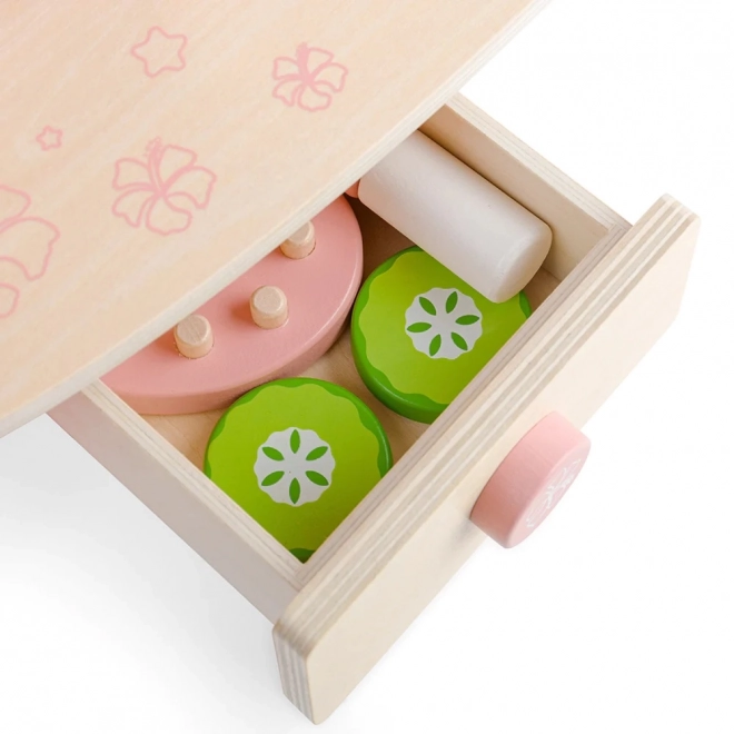 Toaletto in legno rosa per bambini Bigjigs Toys