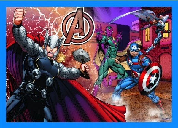 Coraggiosi Avengers | Puzzle 4 in 1 | Trefl