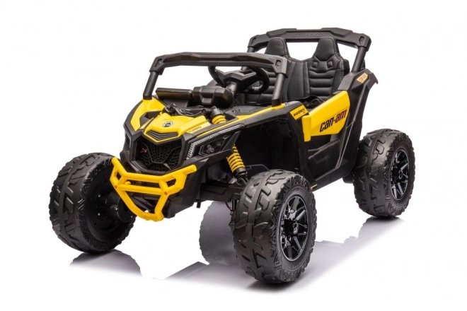 Auto a batterie buggy Can-Am giallo