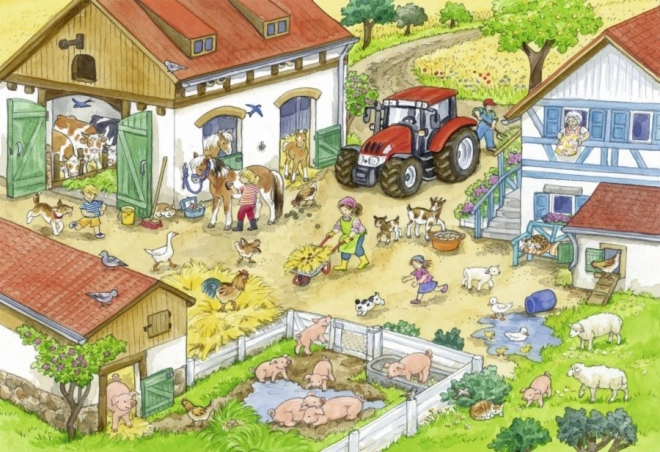 Puzzle Giorno in Fattoria 2x24 Pezzi