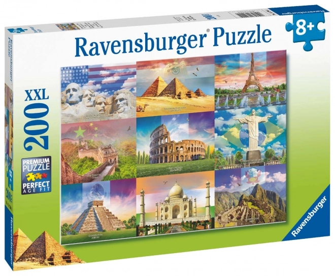 Puzzle Monumenti Mondiali XXL 200 Pezzi